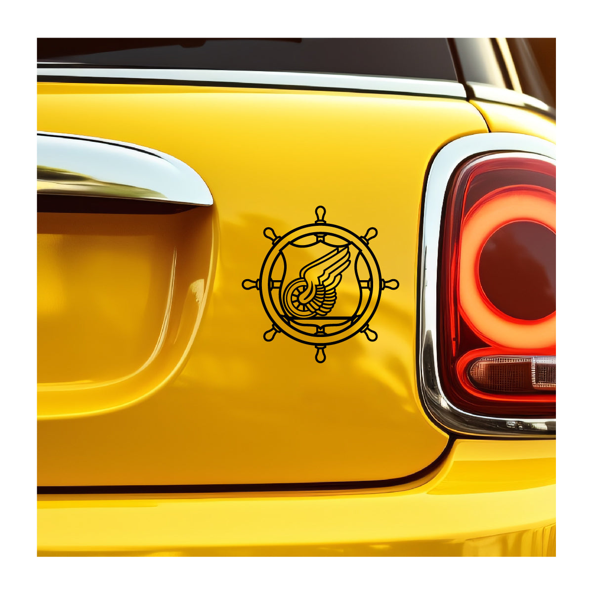 Transportation Branch winged wheel black